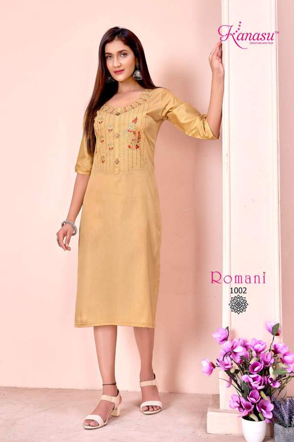 Kanasu Romani Wholesale Kurti Ethnic Wear Designer Collection